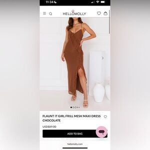 Hello Molly Brown Asymmetrical Wrap Maxi Dress